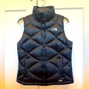 Women’s North Face Black Puffer Vest Sz Small